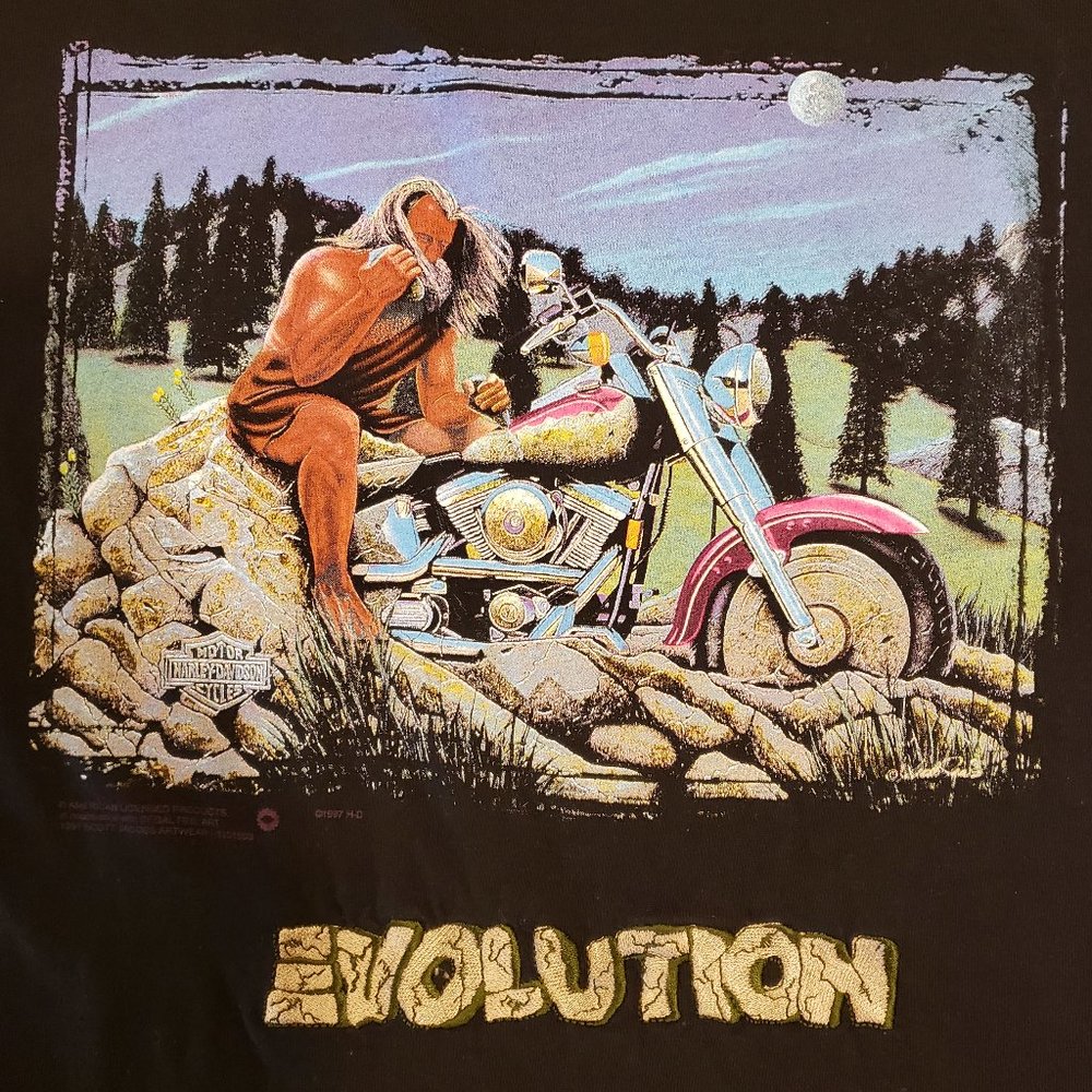 1997 Harley Davidson Evolution T shirt Lake Tahoe
